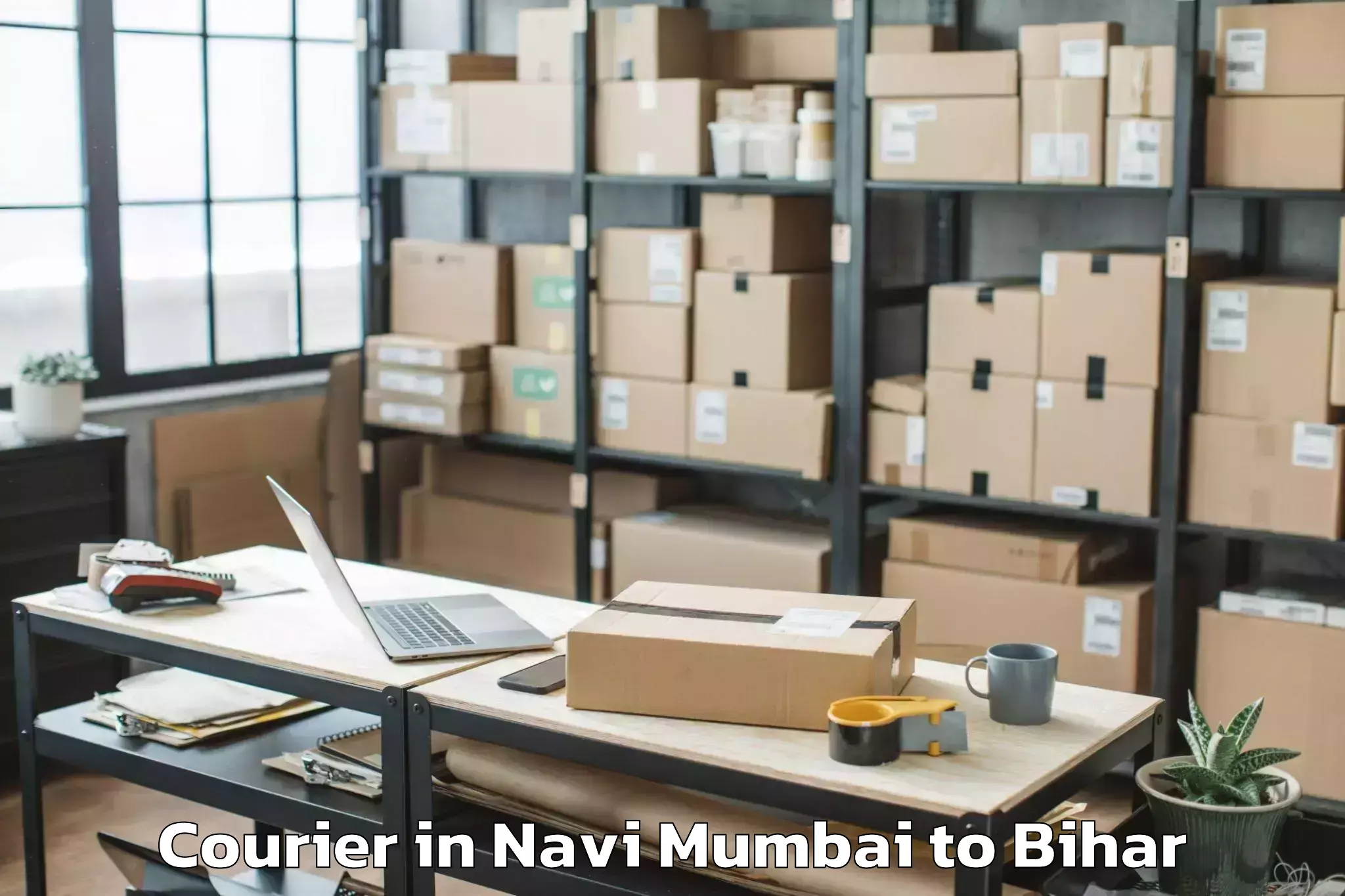 Hassle-Free Navi Mumbai to Bikramganj Courier